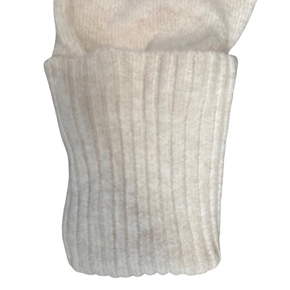 Cowl Neck Sweater, Soft Cotton Wool Blend, Ribbed Cuffs, Natural Color Chelsea28 - Picture 8 of 14